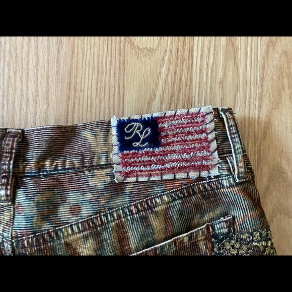 Ralph Lauren 50th Anniversary Kinsey Patchwork Cigarette-leg Jeans. - Picture 7 of 7